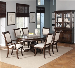 Harris 7 Piece Dining Set in Rich Cherry Finish by Coaster - 104111