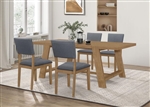 Sharon 5 Piece Dining Set in Natural Brown Finish by Coaster - 104171