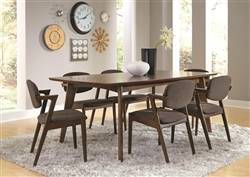 Malone 5 Piece Dining Set in Rich Walnut Finish by Coaster - 105351