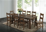 Coleman 5 Piece Dining Set in Rustic Golden Brown Finish by Coaster - 107041
