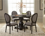 Dayton 5 Piece Dining Set in Antique Black Finish by Scott Living - 107650