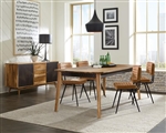 Partridge 5 Piece Dining Set in Natural Sheesham Finish by Coaster - 110571