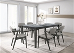 Stevie Grey Table Top 5 Piece Dining Set in Black Finish by Coaster - 115111SLT