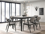 Stevie White Table Top 5 Piece Dining Set in Black Finish by Coaster - 115111WG