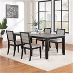 Elodie 5 Piece Dining Set in Grey and Black Finish by Coaster - 121221
