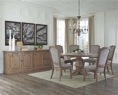 Florence Traditional 5 Piece Dining Set in Warm Natural Finish by Coaster 180200