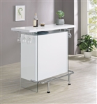 Bar Unit in White High Gloss Finish by Coaster - 182632