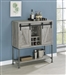 Bar Cabinet in Grey Driftwood Finish by Coaster - 183038