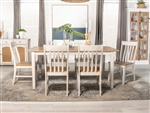 Kirby 5 Piece Dining Set in Natural And Rustic Off White Finish by Coaster - 192691