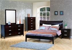 Stuart 6 Piece Bedroom Set in Rich Cappuccino Finish by Coaster - 200300