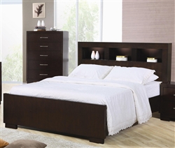 Jessica Bookcase Bed in Cappuccino Finish by Coaster - 200719Q