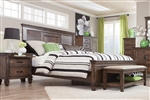 Franco Bed in Burnished Oak Finish by Coaster - 200971Q