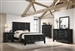 Sandy Beach Panel Bed 6 Piece Bedroom Set in Black Finish by Coaster - 201321