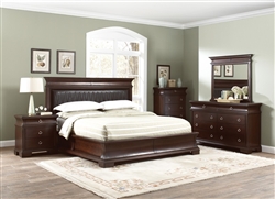 Kurtis 6 Piece Bedroom Set in Walnut Brown Finish by Coaster - 202611