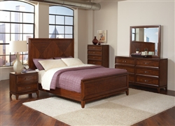 Katharine 6 Piece Bedroom Set in Cherry Finish by Coaster - 202691