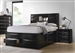 Briana Storage Bookcase Bed in Black Finish by Coaster - 202701Q