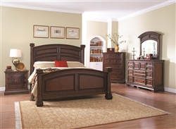 Savannah 6 Piece Bedroom Set in Burnished Cognac Finish by Coaster - 203591