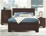 Kauffman Platform Bed in Dark Cocoa Finish by Coaster - 204391Q