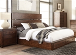 Artesia Storage Bed in Dark Cocoa Finish by Scott Living - 204470Q