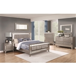 Leighton 6 Piece Bedroom Set in Mercury Metallic Finish by Coaster - 204921