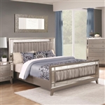 Leighton Bed in Mercury Metallic Finish by Coaster - 204921Q