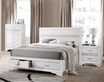 Miranda Storage Bed in White Finish by Coaster - 205111Q