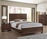 Brandon Bed in Medium Warm Brown Finish by Coaster - 205321Q