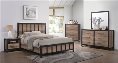 Edgewater Youth Bedroom Set in Weathered Oak Finish by Coaster - 206271T