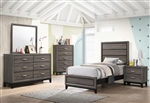 Watson 4 Piece Youth Bedroom Set in Grey Oak Finish by Coaster - 212421T