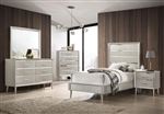 Ramon 4 Piece Youth Bedroom Set in Metallic Sterling Finish by Coaster - 222701T