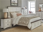 Hillcrest Panel Bed in Dark Rum and White Finish by Coaster - 223351Q