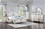 Evangeline Platform 6 Piece Bedroom Set in Silver Finish by Coaster - 223391