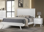 Janelle Bed in White Finish by Coaster - 223651Q