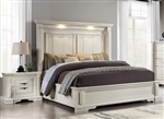 Evelyn Bed in Antique White Finish by Coaster - 224611Q