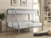 Morgan Twin Full Bunk Bed in Silver Finish by Coaster - 2258V