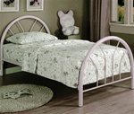 Twin Bed in White Finish by Coaster - 2389W