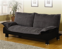 Gray Microfiber Sofa Bed by Coaster - 300177