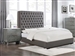 Nathan Grey Fabric Upholstered Bed by Coaster - 300621Q-U