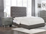 Nathan Grey Fabric Upholstered Bed by Coaster - 300621Q-U