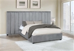 Arles Grey Velvet Upholstered Bed by Coaster - 306070