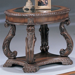 Antique Finish End Table by Coaster - 3891