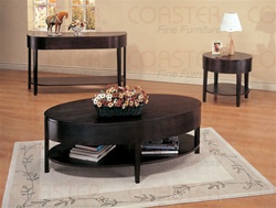 Sleek Design 3 Piece Accent Table Set in Cappuccino Finish by Coaster - 3940S