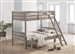 Ryder Twin Full Bunk Bed in Weathered Taupe Finish by Coaster - 400819