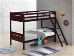 Littleton Twin Twin Bunk Bed in Espresso Finish by Coaster - 405051BRN