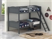 Littleton Twin Twin Bunk Bed in Grey Finish by Coaster - 405053GRY