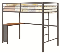 Fisher Twin Metal Workstation Loft Bed by Coaster - 460229