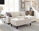 Mcloughlin Sectional in Cream Fabric by Coaster - 501840