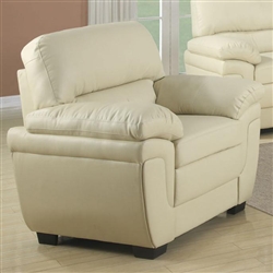 Fenmore Chair in Cream Leather Like Fabric by Coaster - 503073