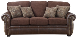 Florence Sofa in Tri-Tone Browns by Coaster - 504041