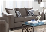 Salizar Sofa in Grey Linen Like Fabric by Coaster - 506021